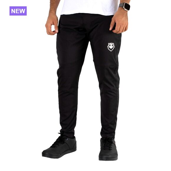 Water Repellent Mountain Bike Pants Stretchy Polyester Tapered Joggers